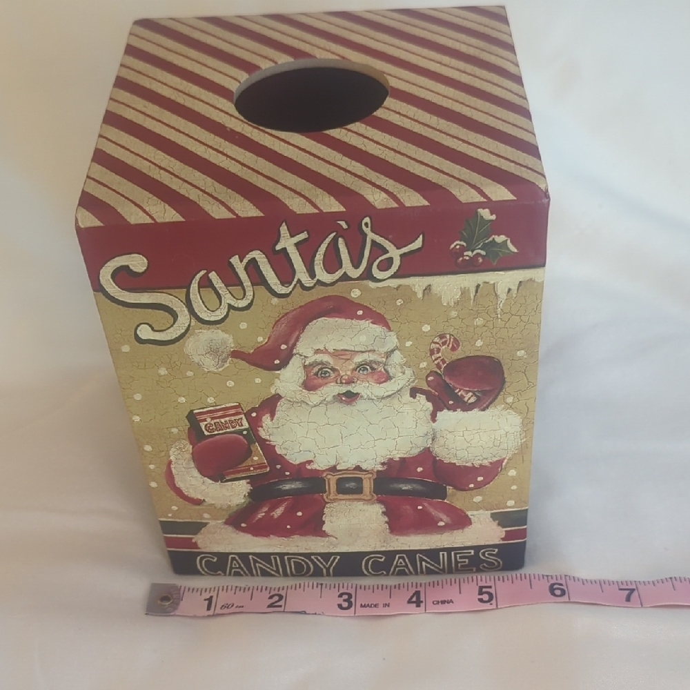 Bobs Boxes, Santa's Candy Canes Tissue Box Cover - Picture 6 of 7